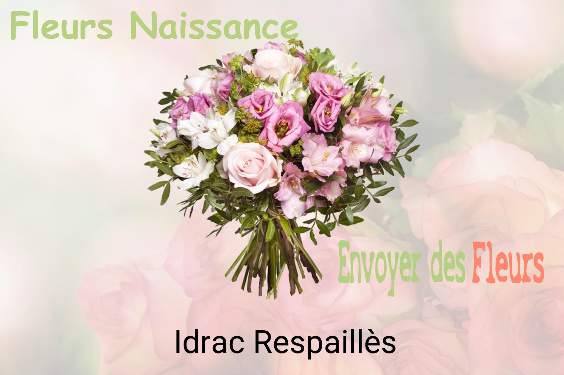 Bouquet de fleurs de naissance livré à Idrac-Respaillès